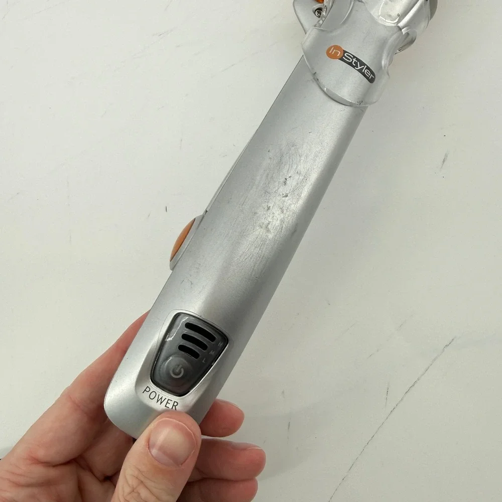 InStyler Original Rotating Curling Iron Brush IS1001 Guard Silver 1.25